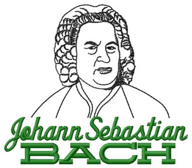 Picture of Johann Sebastian Bach Machine Embroidery Design