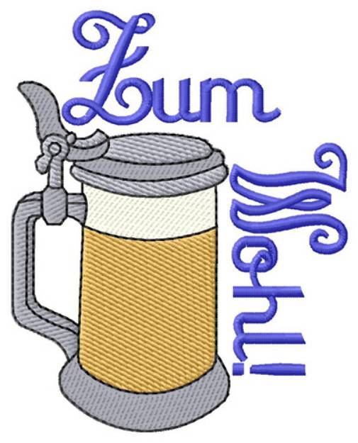 Picture of Zum Wohl Machine Embroidery Design