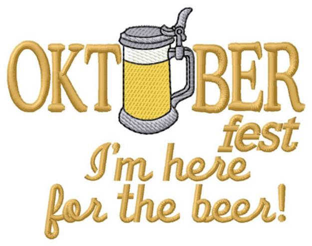 Picture of For The Beer Machine Embroidery Design