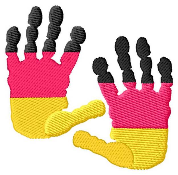 Picture of German Hands Machine Embroidery Design