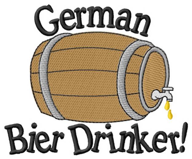 Picture of Bier Drinker Machine Embroidery Design