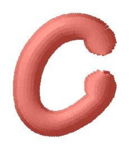 Picture of Dot Font c Machine Embroidery Design