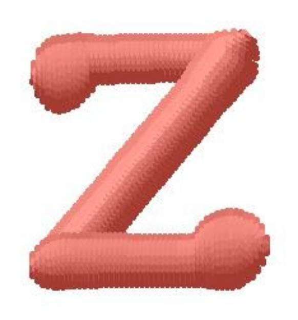 Picture of Dot Font z Machine Embroidery Design
