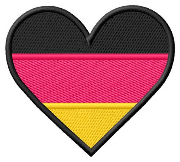 Picture of German Heart Machine Embroidery Design