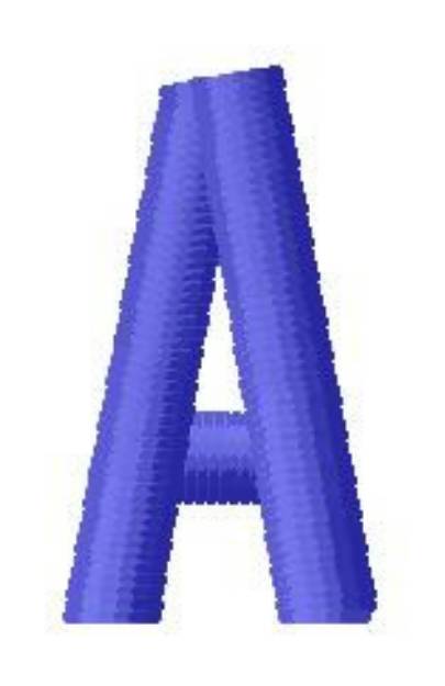 Picture of San Serif Font A Machine Embroidery Design