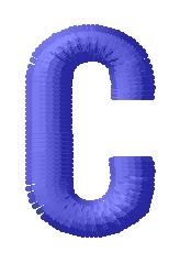 San Serif Font C Machine Embroidery Design