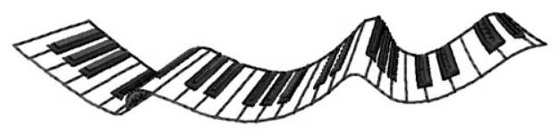 Picture of Keyboard Machine Embroidery Design