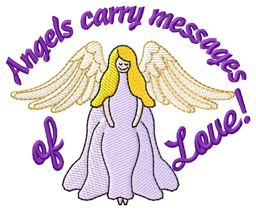 Angel Messages Machine Embroidery Design