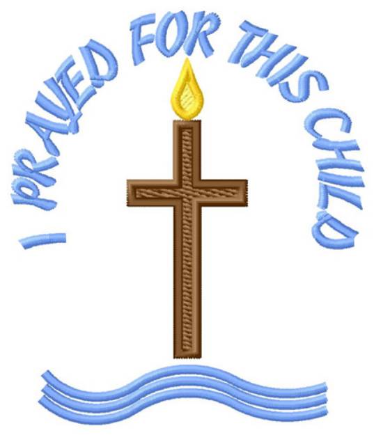 Picture of Prayed Cross Machine Embroidery Design