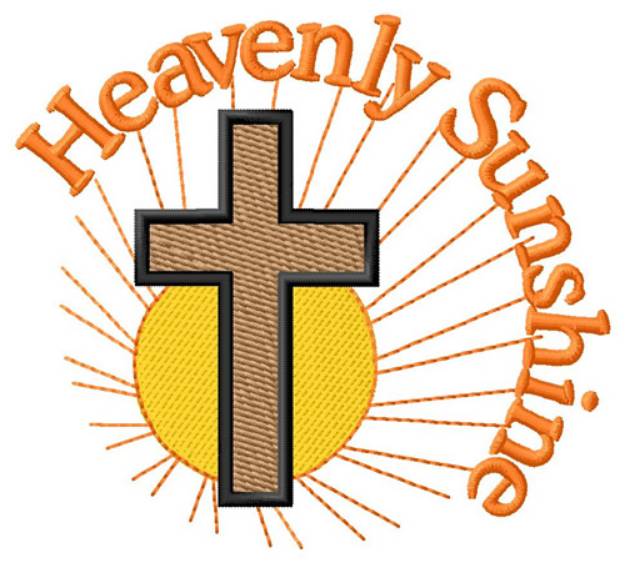 Picture of Heavenly Sunshine Cross Machine Embroidery Design