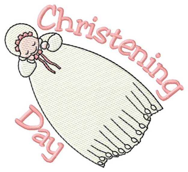 Picture of Christening Day Baby Machine Embroidery Design