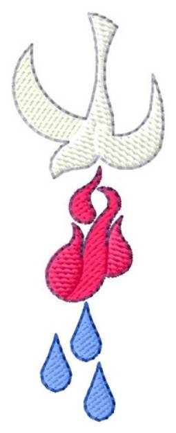 Picture of Christmas Floral Machine Embroidery Design