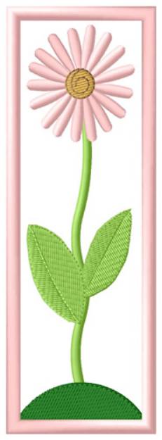 Picture of Flower Bookmark Machine Embroidery Design