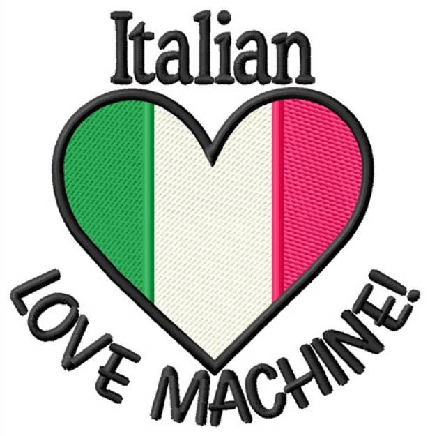 Picture of Italian Love Machine Machine Embroidery Design