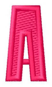 Picture of Letter A Machine Embroidery Design