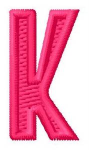 Picture of Letter K Machine Embroidery Design