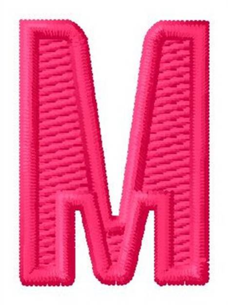 Picture of Letter M Machine Embroidery Design