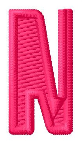 Letter N Machine Embroidery Design