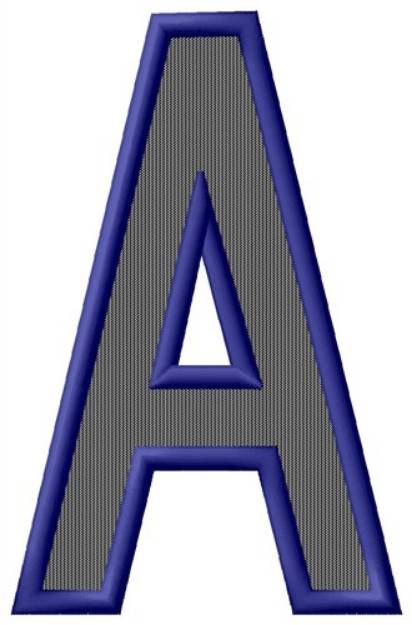 Picture of Plain Letter A Machine Embroidery Design