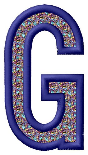 Letter G Machine Embroidery Design