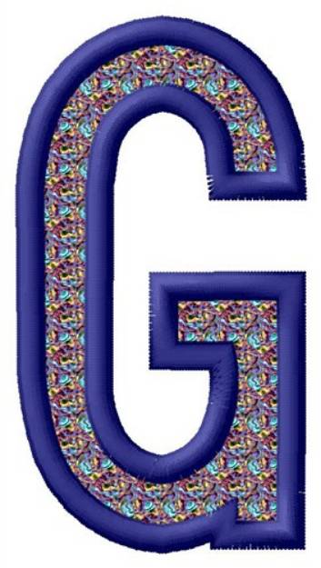 Picture of Letter G Machine Embroidery Design