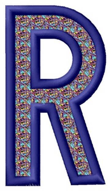 Picture of Letter R Machine Embroidery Design