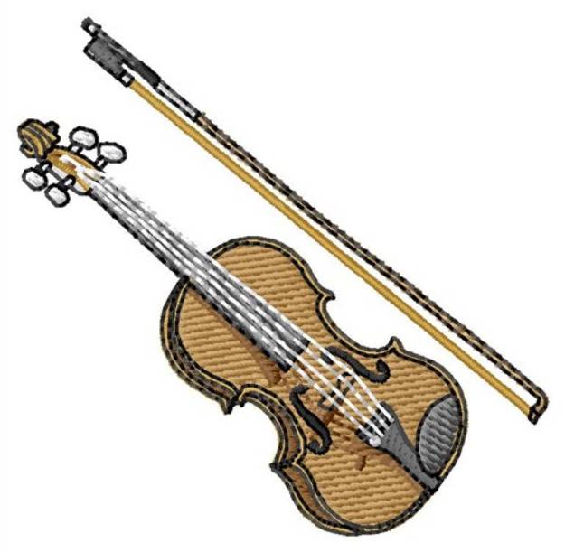 Picture of Fiddle Machine Embroidery Design