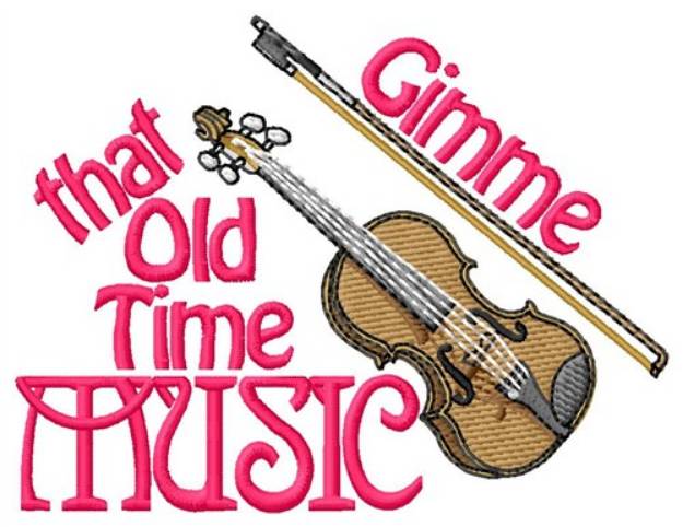 Picture of Old Time Music Machine Embroidery Design