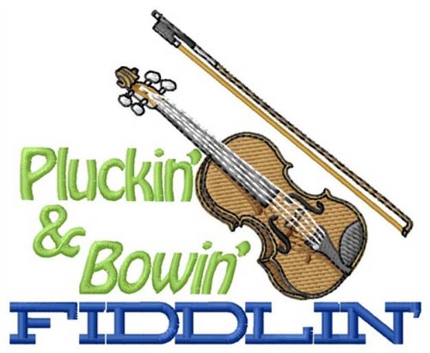 Picture of Fiddlin Machine Embroidery Design