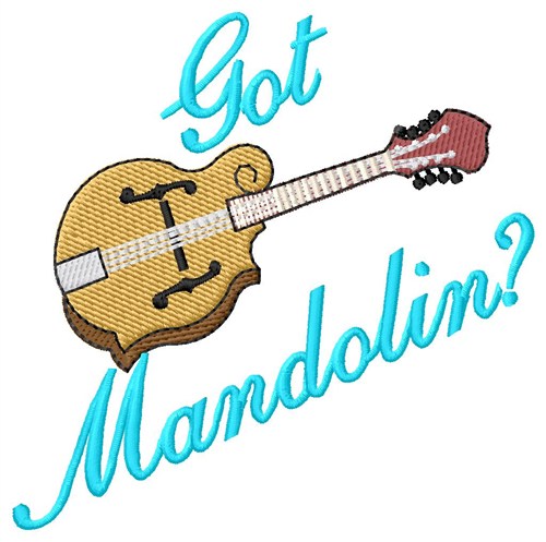 Got Mandolin Machine Embroidery Design
