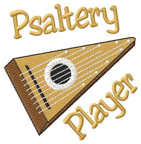 Psaltery Player Machine Embroidery Design