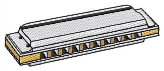 Picture of Harmonica Machine Embroidery Design