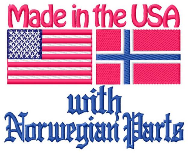 Picture of Norwegian Parts Machine Embroidery Design