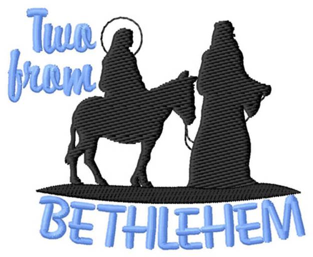 Picture of Two From Bethlehem Machine Embroidery Design