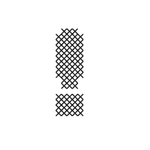 Cross Stitch Font Exclamation Point Machine Embroidery Design