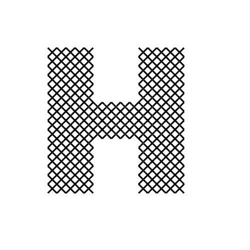 Cross Stitch Font H Machine Embroidery Design