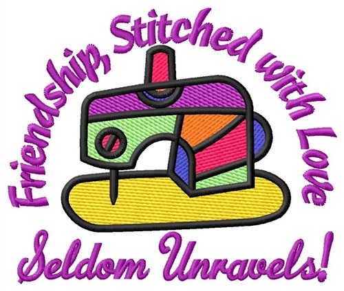 Friendship Stitched Machine Embroidery Design