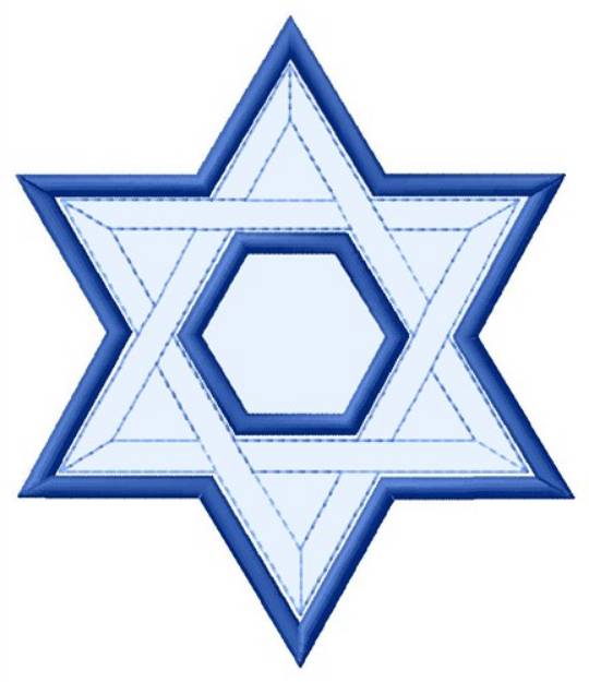 Picture of Star Of David Machine Embroidery Design