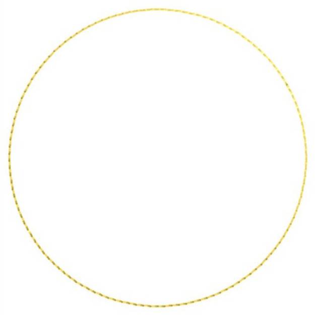 Picture of Circle Outline Single Stitch Machine Embroidery Design