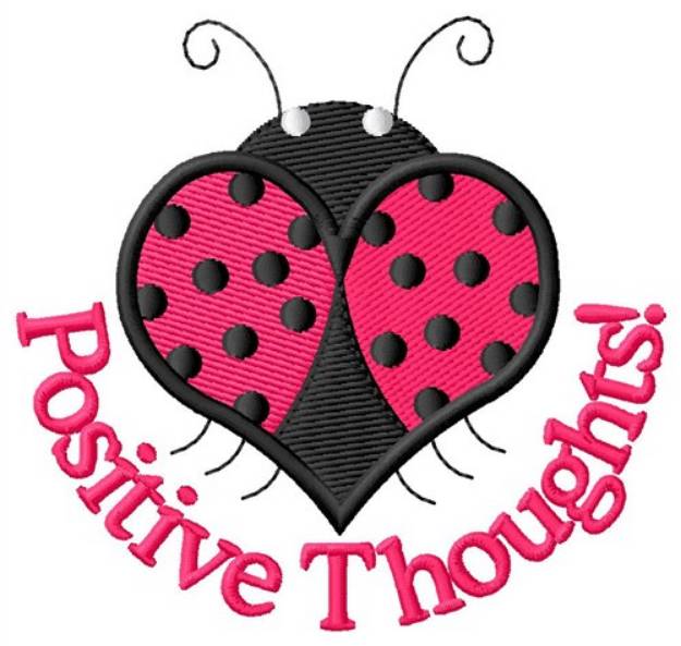 Picture of Positive Thoughts Machine Embroidery Design