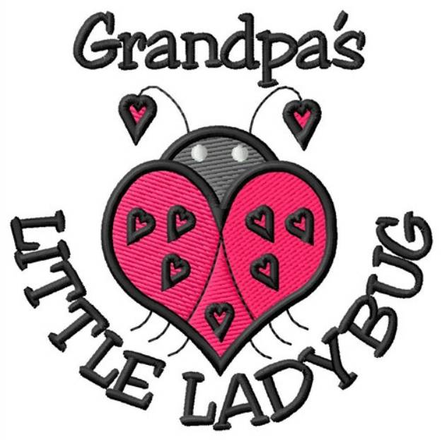 Picture of Grandpas Ladybug Machine Embroidery Design