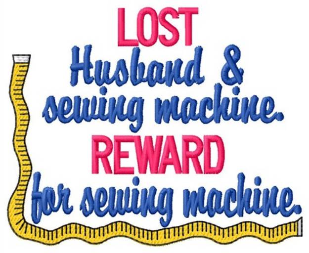 Picture of Lost Husband Machine Embroidery Design