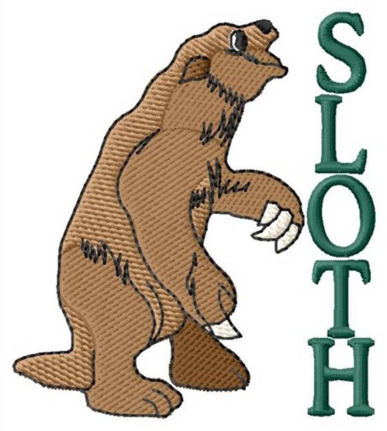 Picture of Sloth Machine Embroidery Design