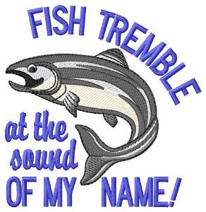 Picture of Fish Tremble Machine Embroidery Design