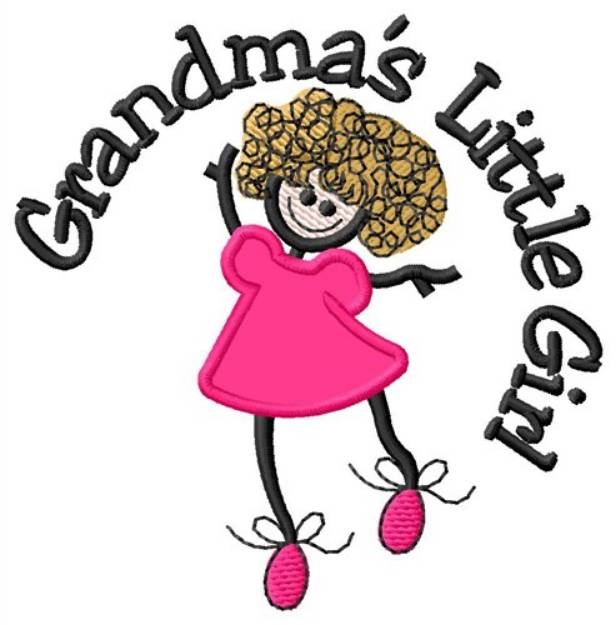 Picture of Grandmas Little Girl Machine Embroidery Design