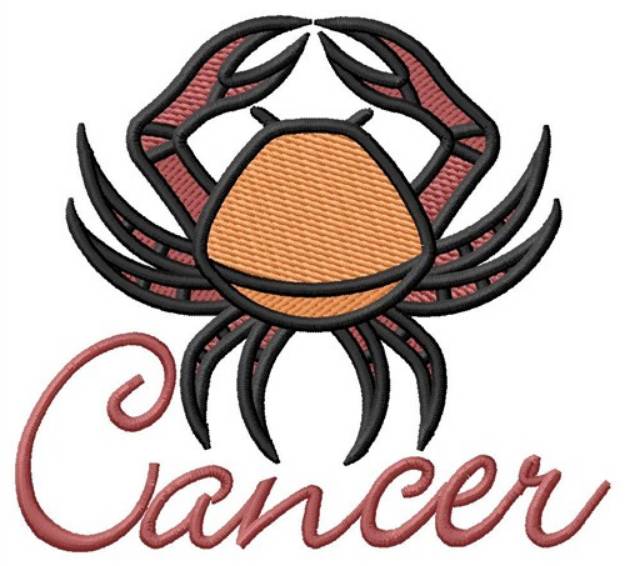 Picture of Cancer Zodiac Sign Machine Embroidery Design