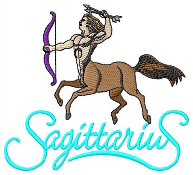 Picture of Sagittarius Archer Machine Embroidery Design