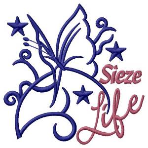 Picture of Butterfly Sieze Life Machine Embroidery Design