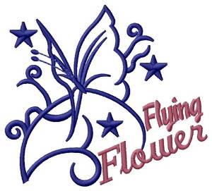 Picture of Flying Flower Machine Embroidery Design