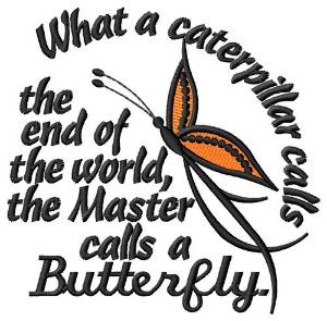 Picture of Master Calls A Butterfly Machine Embroidery Design